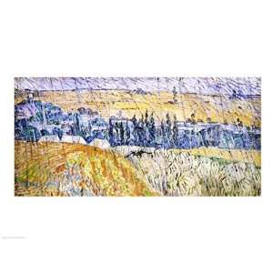  Rain   Auvers, 1890 by Vincent Van Gogh 24.00X18.00. Art 