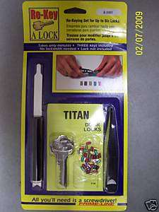 Rekey Kit for KWIKSET UltraMax Security & TITAN 6 pin  