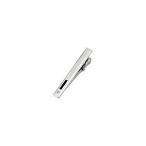   Diamond Accent Stainless Steel with Black Enamel Inlay Tie Bar other