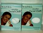 April Bath & Shower Microfiber Facial Cloth White NIP