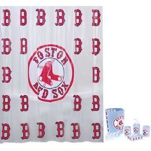 Boston Red Sox 7 Piece Frosty Bath Set 