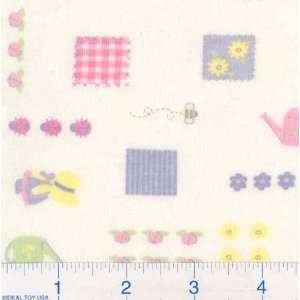  60 Wide Interlock Knit Print Garden Pink Fabric By The 