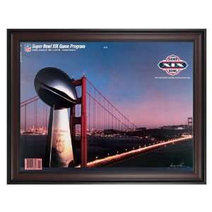 com Framed Canvas 36 x 48 Super Bowl XIX Program Print   1985, 49ers 