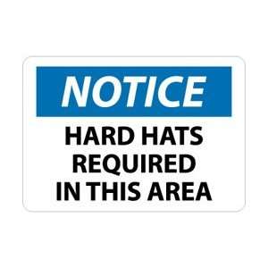 N283RB   Notice, Hard Hats Must Be Worn On This Construction Project 