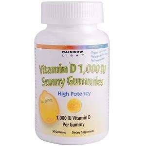  Vitamin D3 1000 IU Sunny Gummies 50 by Rainbow Light 