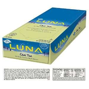  Clif Bar Luna Nutrition Bar Chai Tea   15 x 1.69 oz Bars 