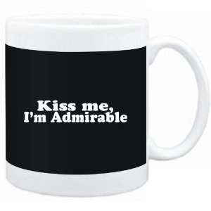 Mug Black  Kiss me, Im admirable  Adjetives Sports 