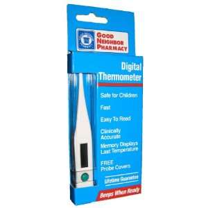  GNP Digital Thermometer with Probe Covers Health 