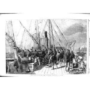  1855 PRACTISING BOARD H.M GUN BOAT SHIP STARLING