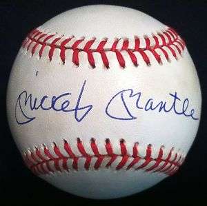 Mickey Mantle Upper Deck UDA Autographed Baseball American League 