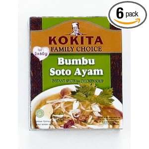 Kokita Soto Ayam Mix, 6.3000 Ounce (Pack of 6)  Grocery 