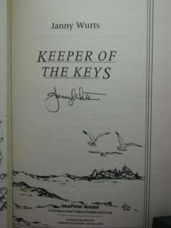 1st HB, signed, Keeper of the Keys, Janny Wurts (1989) 0246134151 