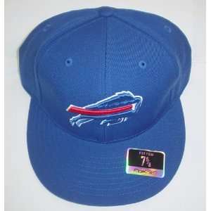  Buffalo Bills Flat Brim Fitted Reebok Hat Size 7 3/4 
