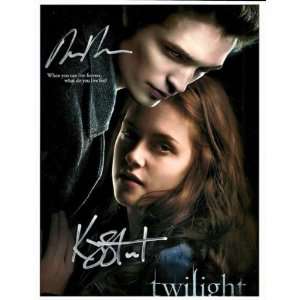 The Twilight Saga Robert Pattinson & Kristen Stewart Autographed Hand 