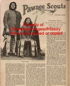 Pawnee Indian Scouts Of The U. S. Army History   Indian Names Indexed 