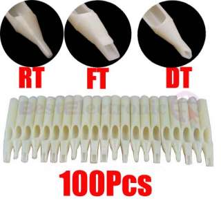 100 TATTOO Disposable Nozzle Tube Tip U PICK 24+ sizes  