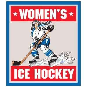  Womens Ice Hockey Car Magnet Automotive