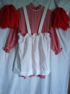 PC RAGGEDY ANN COSTUME ADULT ONE SIZE  