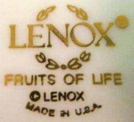 LENOX china FRUITS OF LIFE pattern Salad Dessert Plate  