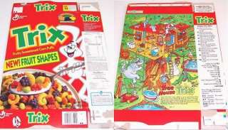 1992 Trix Cereal Box hh024  