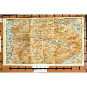    1923 MAP TIROL WEISSENBACH FISCHEN OBERSTODRF BAAD