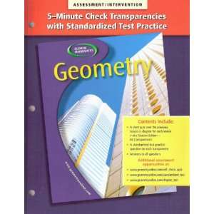 Glencoe Mathematics   Geometry   5 Minute Check Transparencies with 
