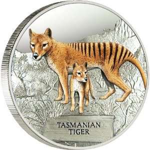  Tuvalu   2011   1$ Tasmanian Tiger 1Oz Silver Coin Limited 