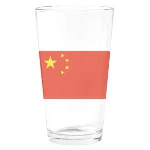  Pint Drinking Glass Chinese China Flag HD 