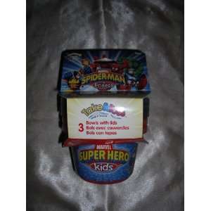  Spiderman & Friends Take & Toss Bowls 3 pack Baby
