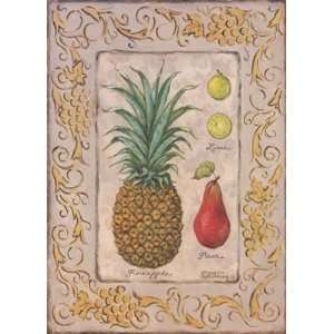 Tropical Fruit II, Fine Art Canvas Transfer by Janet Kruskamp, 12x16