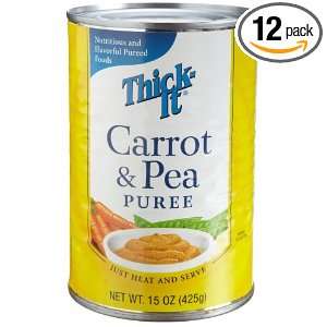 Thick it Puree Carrots & Peas, 15 Ounce Cans (Pack of 12)  