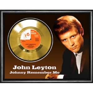  John Leyton Johnny Remember Me Framed Gold Record A3 