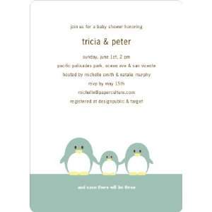  Penguin Family Baby Shower Invitations Health & Personal 