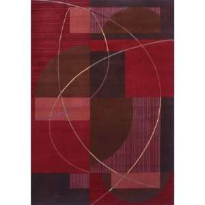  Shaw Rugs 3V8 07800 Inspired Design Mojo Red Contemporary 