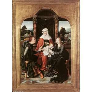 Hand Made Oil Reproduction   Joos van Cleve   32 x 44 inches   St Anne 
