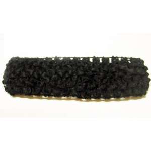   Black Crochet Headband Stretch and Soft for baby girls Beauty