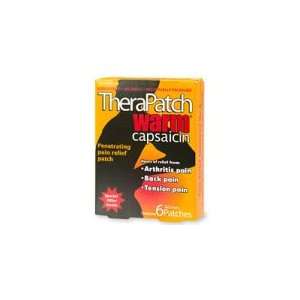TheraPatch Pain Relief Patch with Capsaicin, Warm Penetrating   6 ea