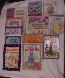 Lot of 8 Arthur Books by Marc Brown plus other books  