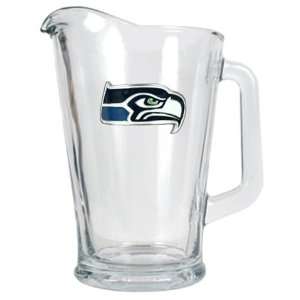  Seattle Seahawks NFL 60oz Glass Pitcher   Primary Logo 