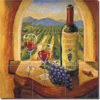 Margosian Tuscan Wine Grapes Art Ceramic Tile Mural  