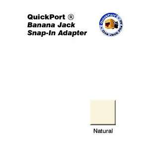  Leviton AC837 BAE Acenti Banana Jack QuickPort Snap In 
