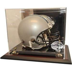  Jacksonville Jaguars Zenith Helmet Display, Mahogany 