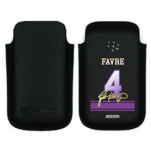  Brett Favre Signed Jersey on BlackBerry Leather Pocket 