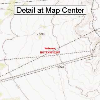  USGS Topographic Quadrangle Map   Notrees, Texas (Folded 