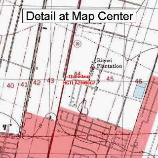 USGS Topographic Quadrangle Map   Thibodaux, Louisiana (Folded 