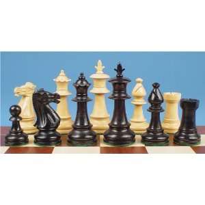   Chess Set in Ebonized Boxwood & Boxwood 3.25 King Toys & Games