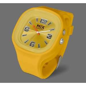 Yellow Mixology LED Light Up Rave Watch  Yellow watch band with Yellow 