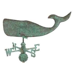   Antique Copper Nautical Whale Full Size Weathervane