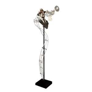   Polystone Trumpet Player Decorative Sculpture Patio, Lawn & Garden