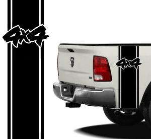 Toyota Tundra Tacoma Bed Side Stripe 4x4 Decals  